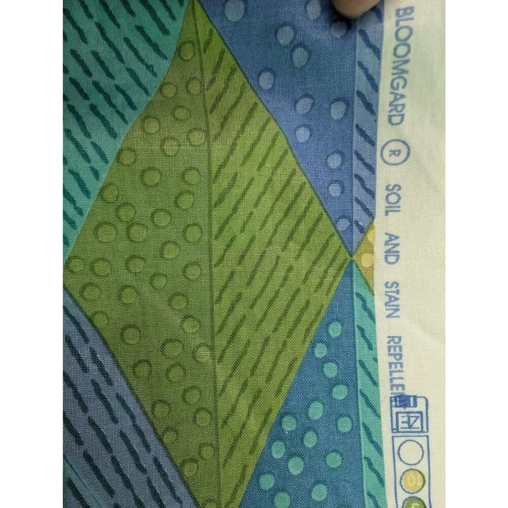 Bloomcraft Anju Signature Geometric Diamond Screen Print Fabric 2.75 yards